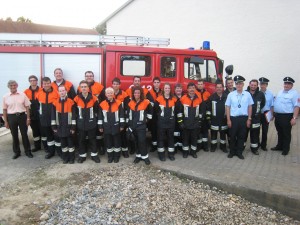 Die komplette Truppe mit Schiedsrichtern