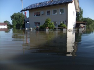 Noch stand das Wasser hoch, aber es ging zurück