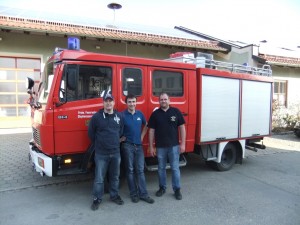 Andreas Wittenzellner und Lothar Hafner jun. zusammen mit SBM Bernd App