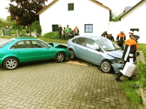 Die Feuerwehr musste nur noch Bezin abbinden.