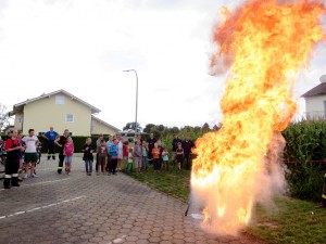 Eine Fettbrandexplosion ist immer wieder beeindruckend.